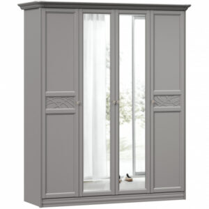 Шкаф Юлия серый 4 двери