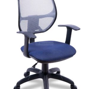 М.Г. Стул Марс новый gtpp спинка - сетка синяя/сиденье - B14 черный