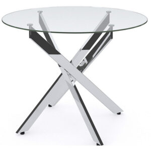 Դիկլայն Ռ 90 թափանցիկ ապակի / հիմք քրոմ 90*90*76