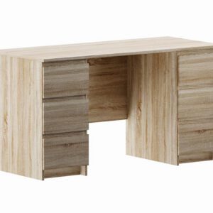 2.03.06.030.5 Кастор письменный стол с тумбой 1 полка 116*65 венге